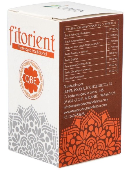 Q.B.E. Tonifica El Qi 60Comp. Fitorient de Lumen