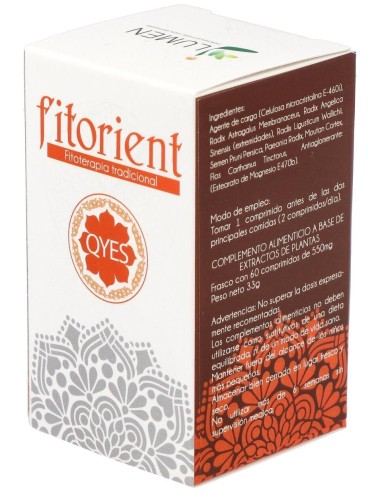Q.Y.-E.S. Tonifica Qi Y Yang 60Comp. Fitorient de Lumen