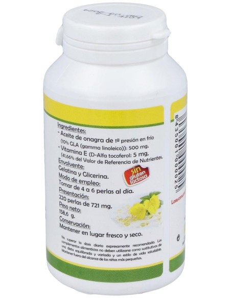 Pinisan 1 Onagra Ac.Primula+Vit.E 220Perlas de Pinisan