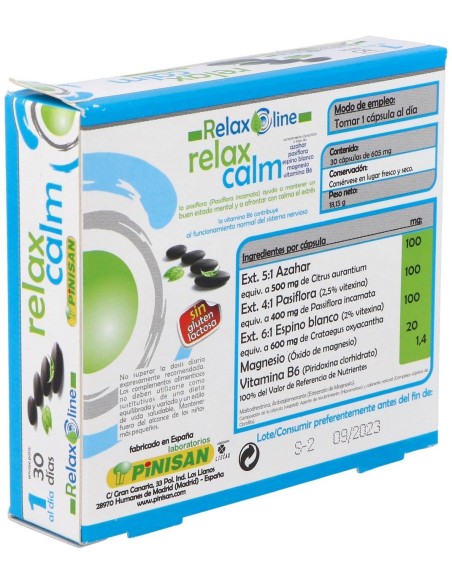 Relax Line Relaxcalm 30Cap. de Pinisan