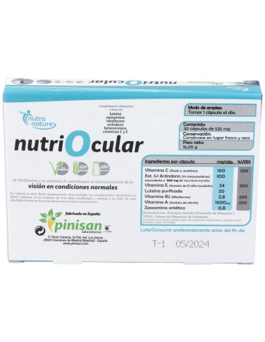 Nutriocular 30Cap. de Pinisan