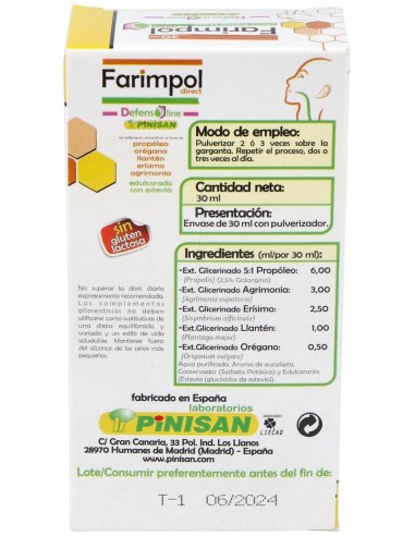 Farimpol Direct Spray 30Ml. de Pinisan
