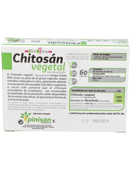 Siluplan Chitosan Vegetal 60Cap. de Pinisan
