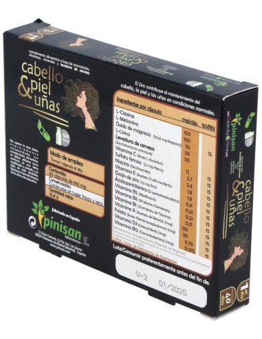 Cabello Piel Y Uñas 40Cap. de Pinisan