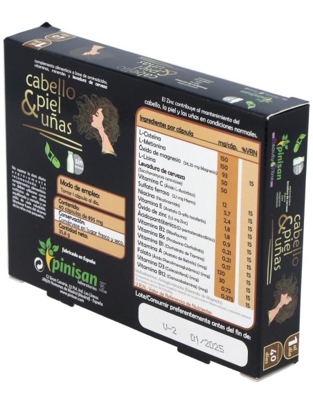 Cabello Piel Y Uñas 40Cap. de Pinisan