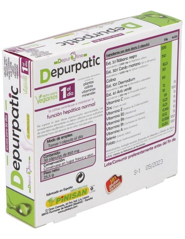 Depurpatic 30Cap. de Pinisan