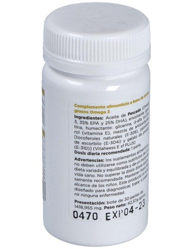 Bhealthy Omega 3 Forte 30Perlas de Biover