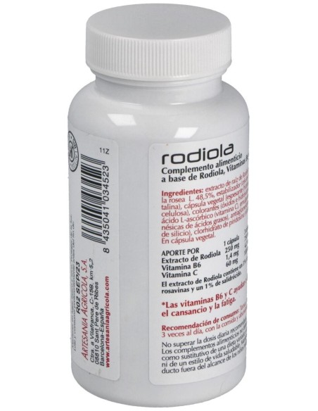 Rhodiola Plantis 60Cap. de Artesania