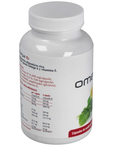 Omega 6 Onagra+Borraja 220 Perlas de Artesania