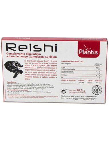 Reishi Plantis 40 Cap. de Artesania