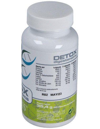 Digestenzims Detox Plant 60Cap de Artesania