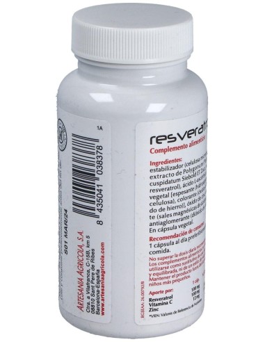 Resveratrol Plantis 60Cap. de Artesania