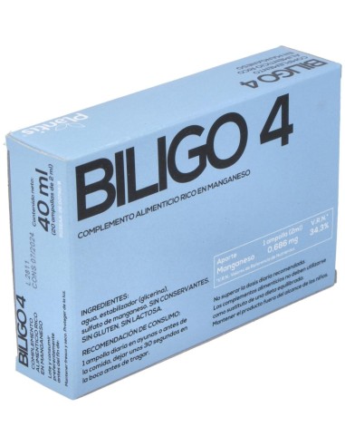 Biligo-4 Mn 20 Ampollas X 2 Ml de Artesania
