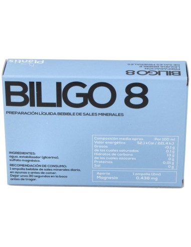 Biligo-8 Mg 20 Ampollas X 2 Ml de Artesania