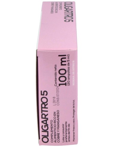 Oligartro 5 (Manganeso-Cobre) 20 Amp. de Artesania