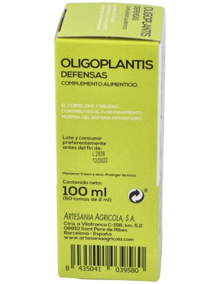 Oligoplantis Defensas 100 Ml de Artesania