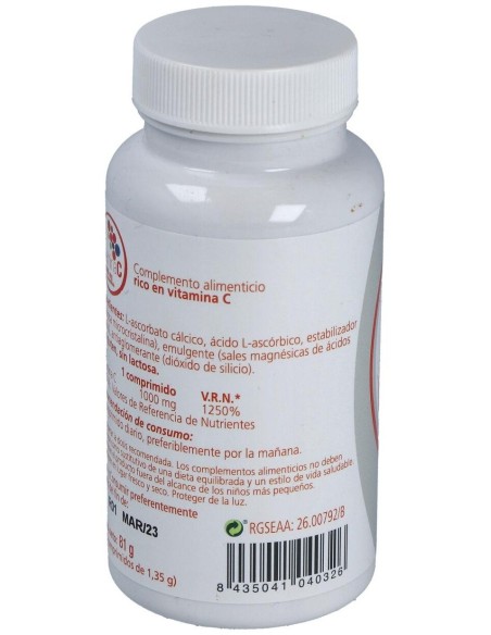 Vit C Plantis 60 Comp 1000 Mg de Artesania