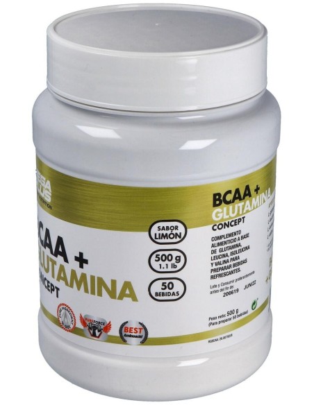 Bcaa+Glutamina Concept Limon 500Gr. de Mega Plus