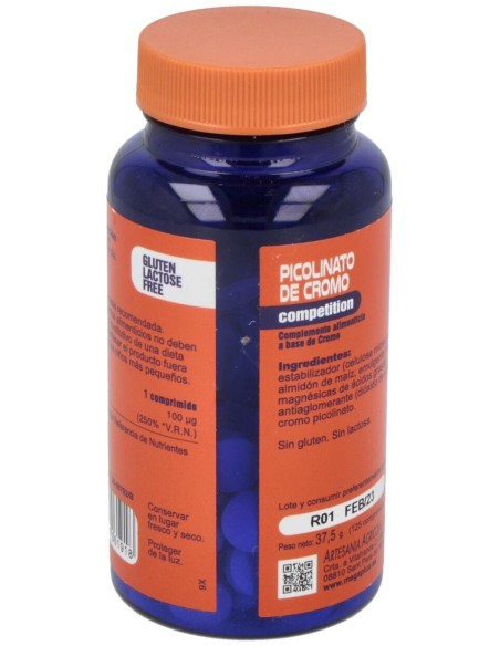Cromo Picolinato 100µg. 125Comp. de Mega Plus