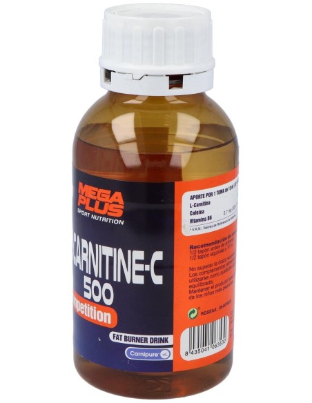 Carnitine Fat Burner Drink 500Ml. de Mega Plus