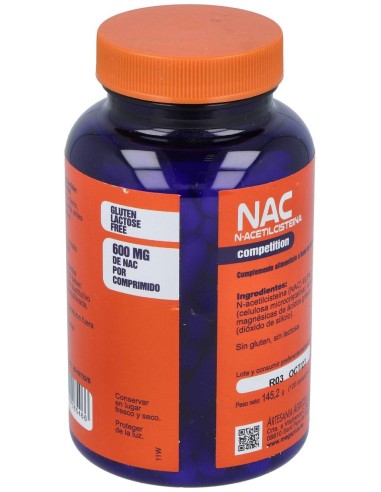 Nac N-Acetilcisteina 120Comp. de Mega Plus