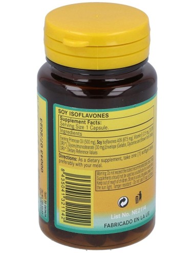 Isoflavonas De Soja 620Mg. 50Perlas de Nature Essential