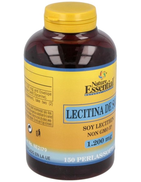 Lecitina De Soja 1200Mg. 150Perlas de Nature Essential