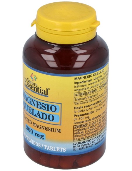 Magnesio Quelado 300Mg. 250Comp. de Nature Essential