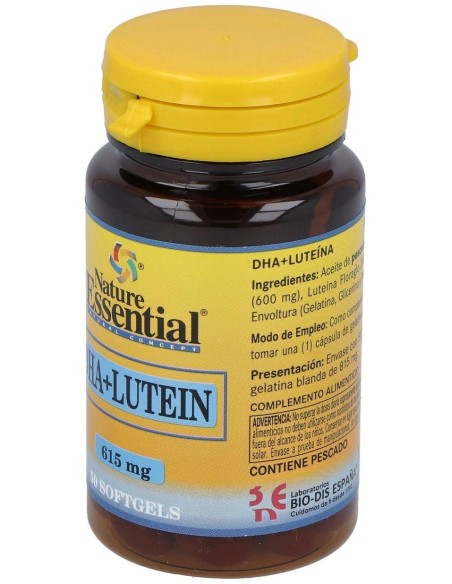 Dha + Luteina 615Mg. 50Perlas de Nature Essential