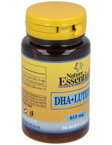 Dha + Luteina 615Mg. 50Perlas de Nature Essential