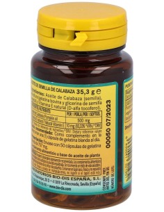 Aceite De Semillas De Calabaza 500Mg. 50Perlas de Nature Essential 2