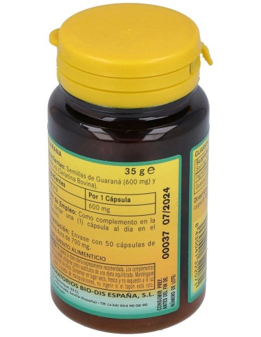 Guarana 600Mg. 50Cap. de Nature Essential