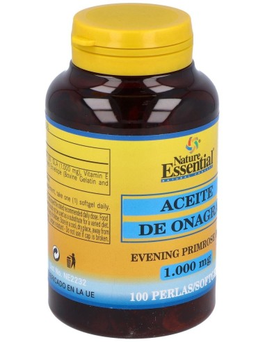 Aceite De Onagra 1000Mg. (10% Gla) 100Perlas de Nature Essential