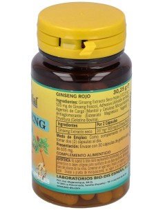 Ginseng Rojo 500Mg. 50Cap. de Nature Essential 2