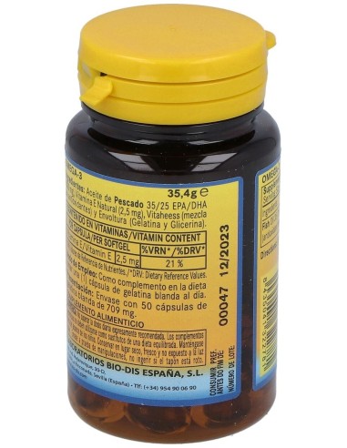 Omega 3 (Epa 35% Dha 25%) 500Mg. 50Perlas de Nature Essential