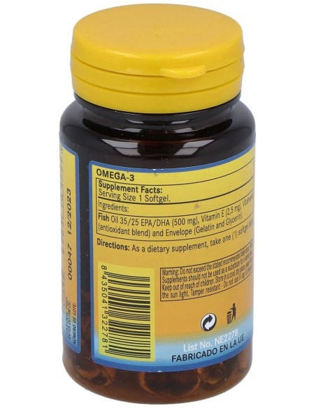 Omega 3 (Epa 35% Dha 25%) 500Mg. 50Perlas de Nature Essential