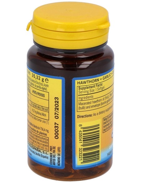 Espino Blanco + Ajo +Olivo 500Mg. 50Perlas de Nature Essential