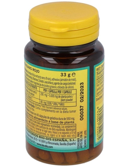Arandano Rojo 5000Mg. (Ext. Seco 200Mg.) 60Cap. de Nature Essential