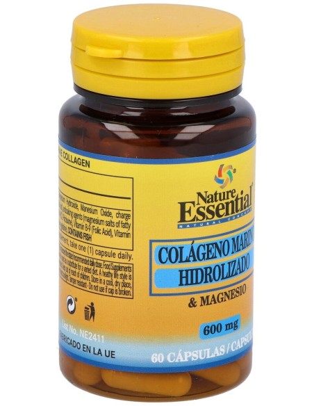 Colageno Marino Hidroliza+Magnesio 600Mg. 60Comp. de Nature Essential