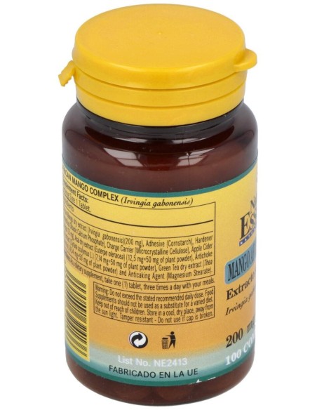 Mango Africano Complex 200Mg. 100Comp. de Nature Essential