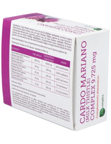 Cardo Mariano Complex 9725Mg. 60Cap. de Nature Essential