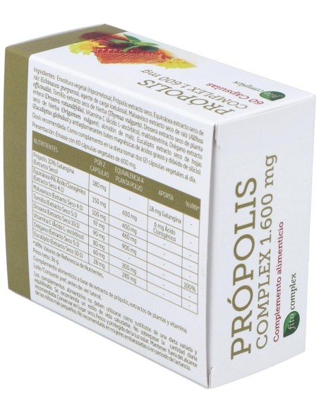 Propolis Complex 1600Mg. 60Cap. de Nature Essential