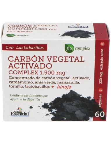 Carbon Vegetal Activo Complex 60Cap. de Nature Essential