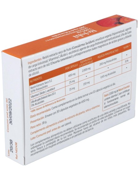 Reishi 2000Mg. 30Cap. de Nature Essential