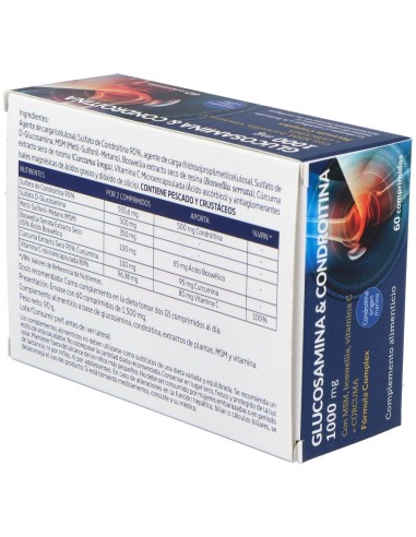Glucosamina+Condroitina+Msm 1000Mg. 60Comp. de Nature Essential