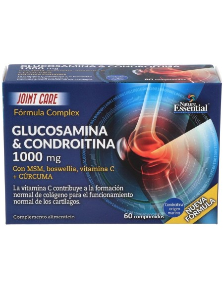 Glucosamina+Condroitina+Msm 1000Mg. 60Comp. de Nature Essential