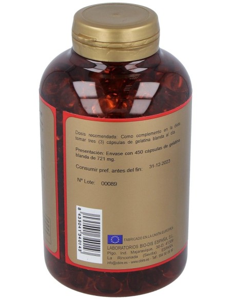Aceite De Onagra 500Mg. 450Perlas de Obire