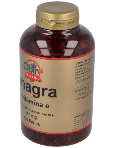 Aceite De Onagra 500Mg. 450Perlas de Obire