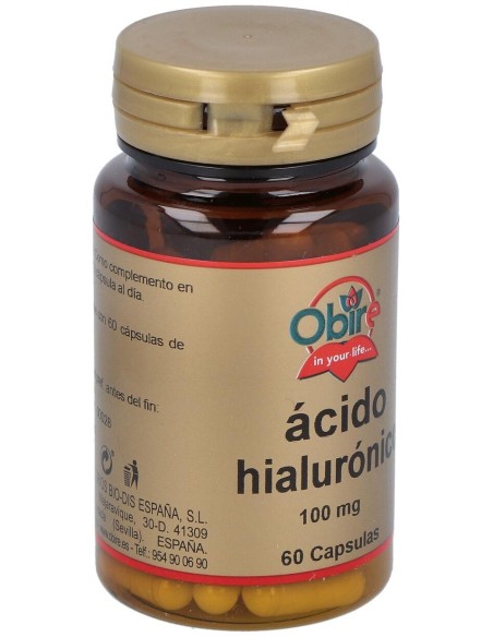 Acido Hialuronico 100Mg. 60Cap. de Obire