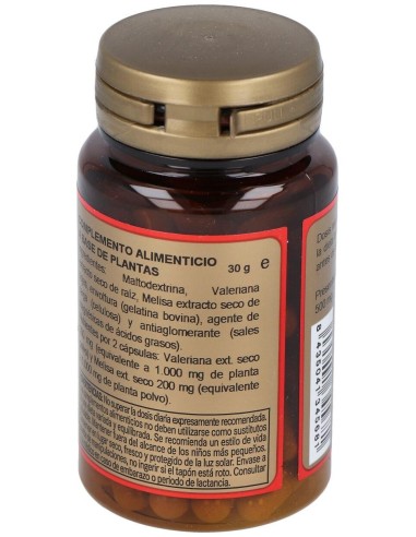 Valeriana + Melisa 200Mg (Ext. Seco) 60Cap. de Obire